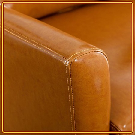 Powell Sofa Sets  - Màu Cam Đất : Bộ Ghế Sofa Băng + 02 Đôn Ngồi